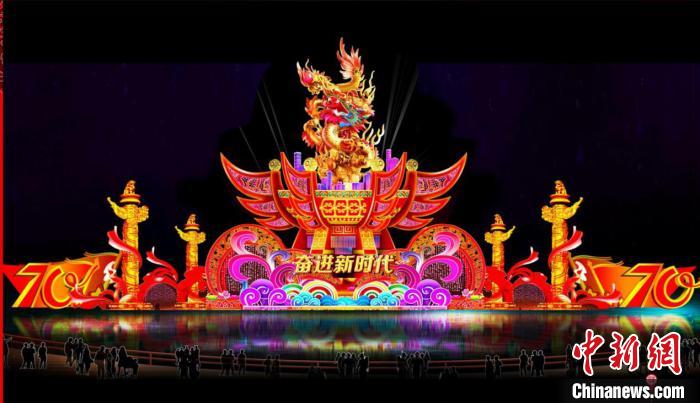 河北承德第七届鼎盛皇家灯会璀璨亮灯