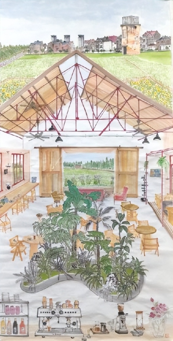 艺术点亮乡村丹青绘就振兴新貌——“艺术点亮乡村”书画展在宝山罗泾镇花红村成功举办
