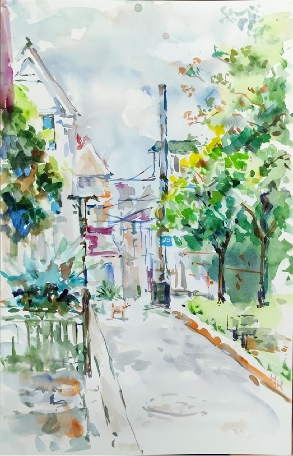 艺术点亮乡村丹青绘就振兴新貌——“艺术点亮乡村”书画展在宝山罗泾镇花红村成功举办