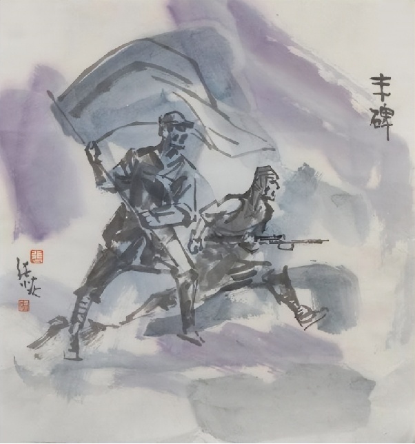 艺术点亮乡村丹青绘就振兴新貌——“艺术点亮乡村”书画展在宝山罗泾镇花红村成功举办