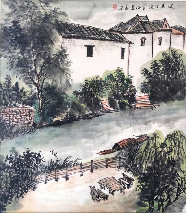 艺术点亮乡村丹青绘就振兴新貌——“艺术点亮乡村”书画展在宝山罗泾镇花红村成功举办